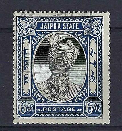 Image of Indian Feudatory States ~ Jaipur 65 FU